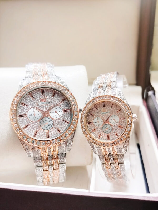 NEW Arrival  Luxury Stone Couple  Couple Pair Watch - Image 4