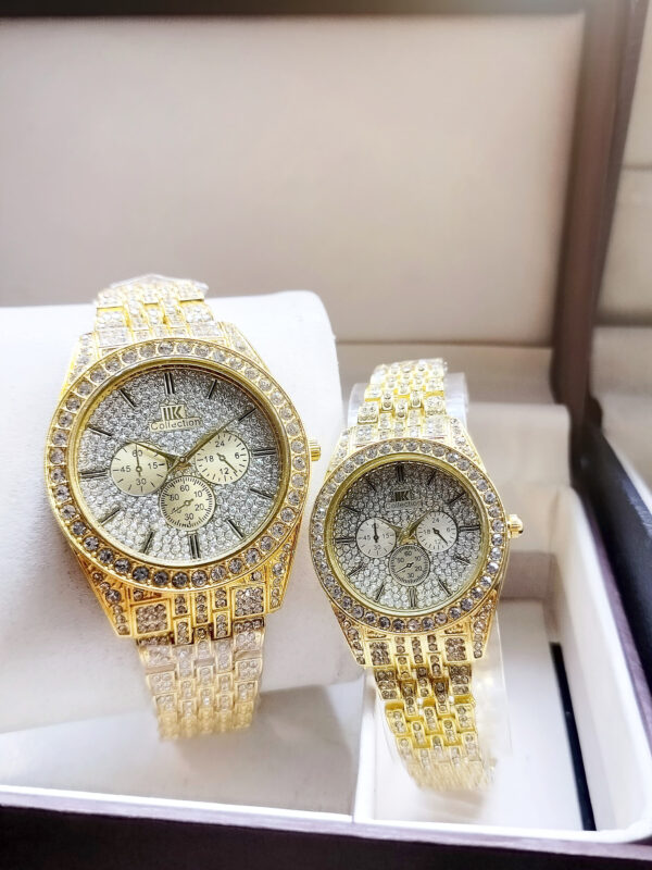 NEW Arrival  Luxury Stone Couple  Couple Pair Watch - Image 2